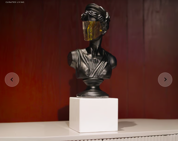 A striking blend of classical art and modern technology