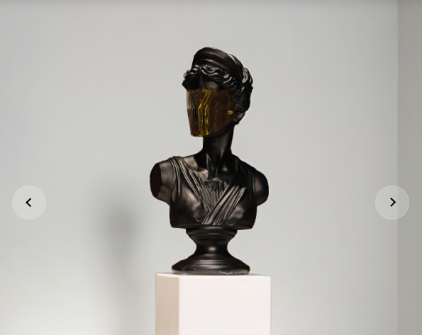 A striking blend of classical art and modern technology