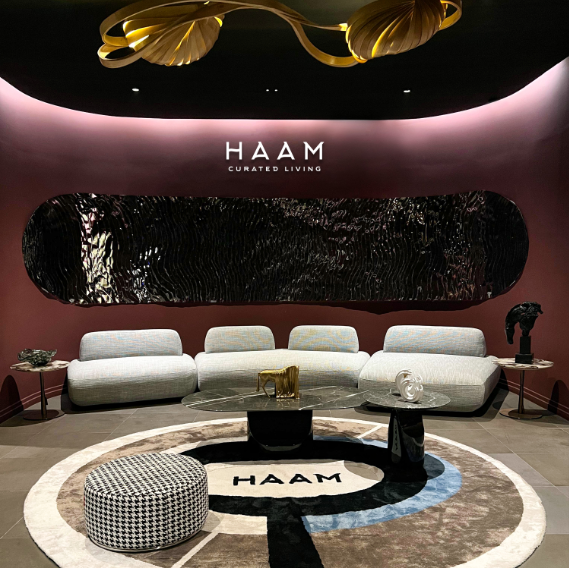 Modern abstract equine art piece